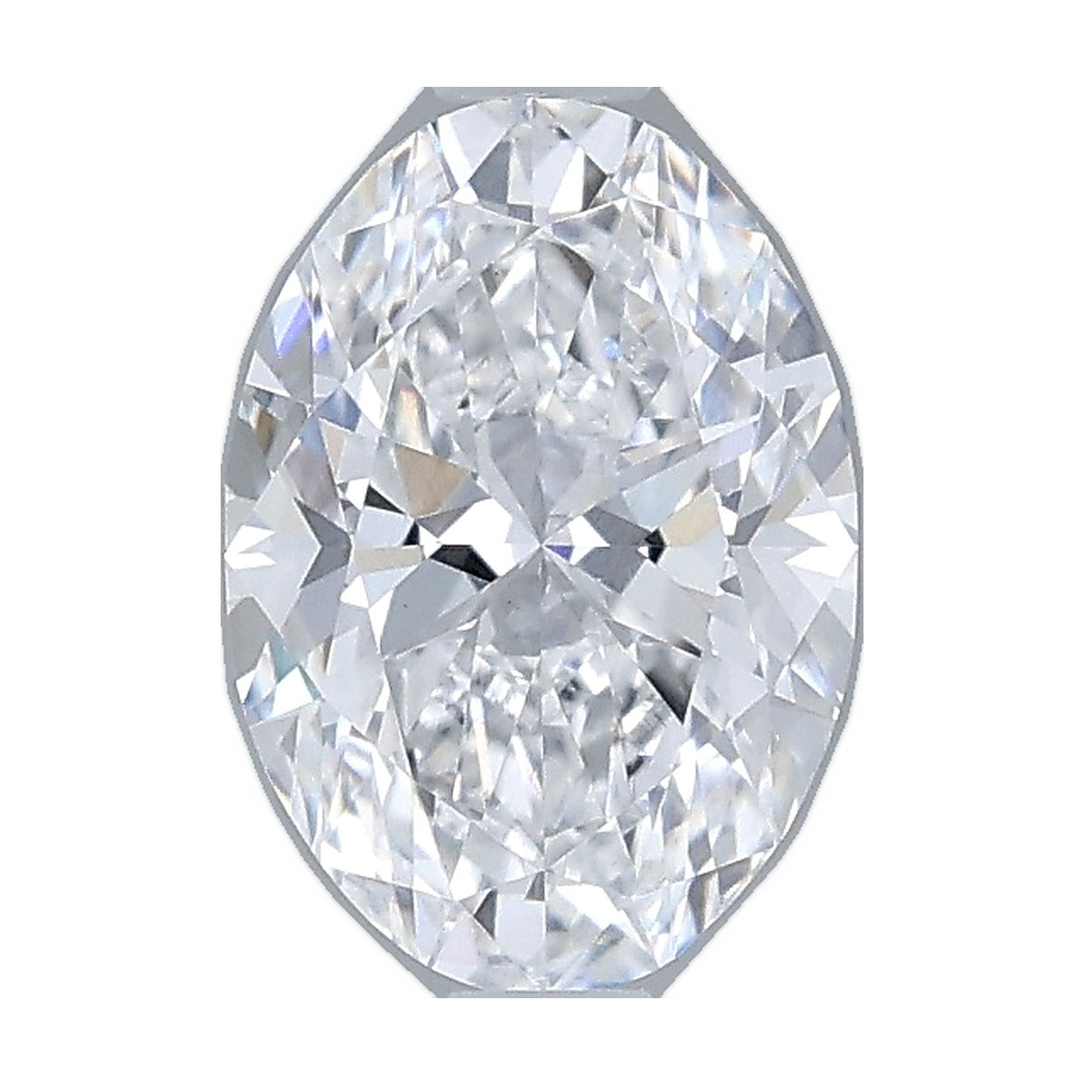1.04 ct oval lab-grown diamond, D color, VVS2 clarity, IGI certified, still from its 360° video