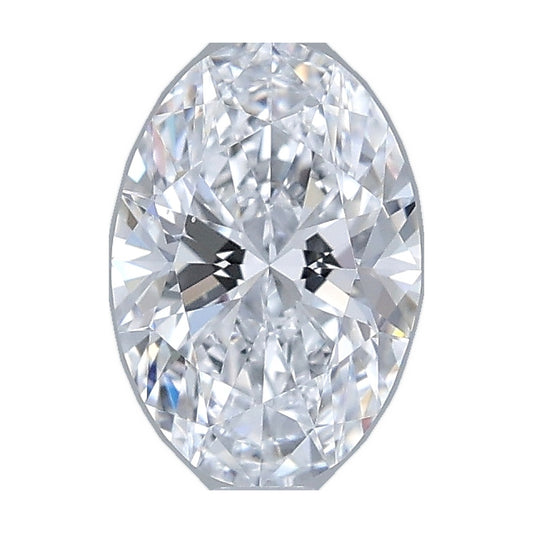1.04 ct oval lab-grown diamond, E color, VS1 clarity, IGI certified, still from its 360° video