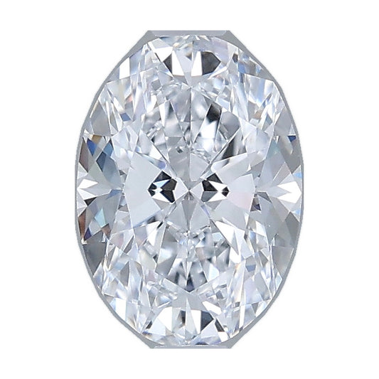 1.04 ct oval lab-grown diamond, E color, VVS2 clarity, IGI certified, still from its 360° video