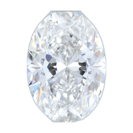 1.04 ct oval lab-grown diamond, F color, VVS2 clarity, IGI certified, still from its 360° video