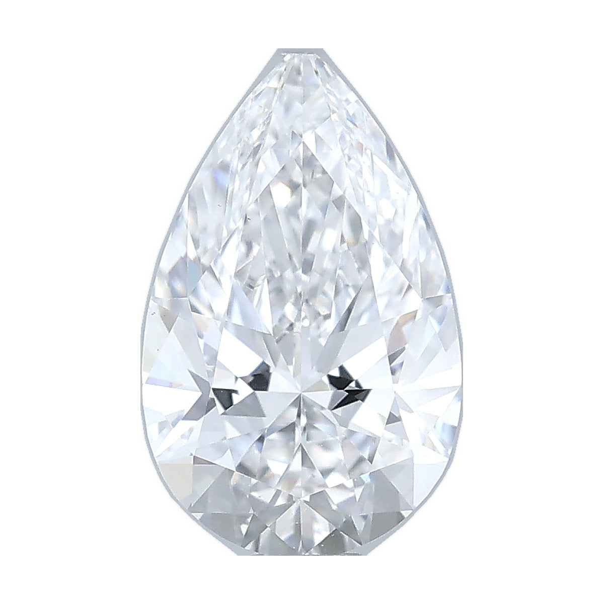 1.04 ct pear lab-grown diamond, D color, VS1 clarity, IGI certified, still from its 360° video