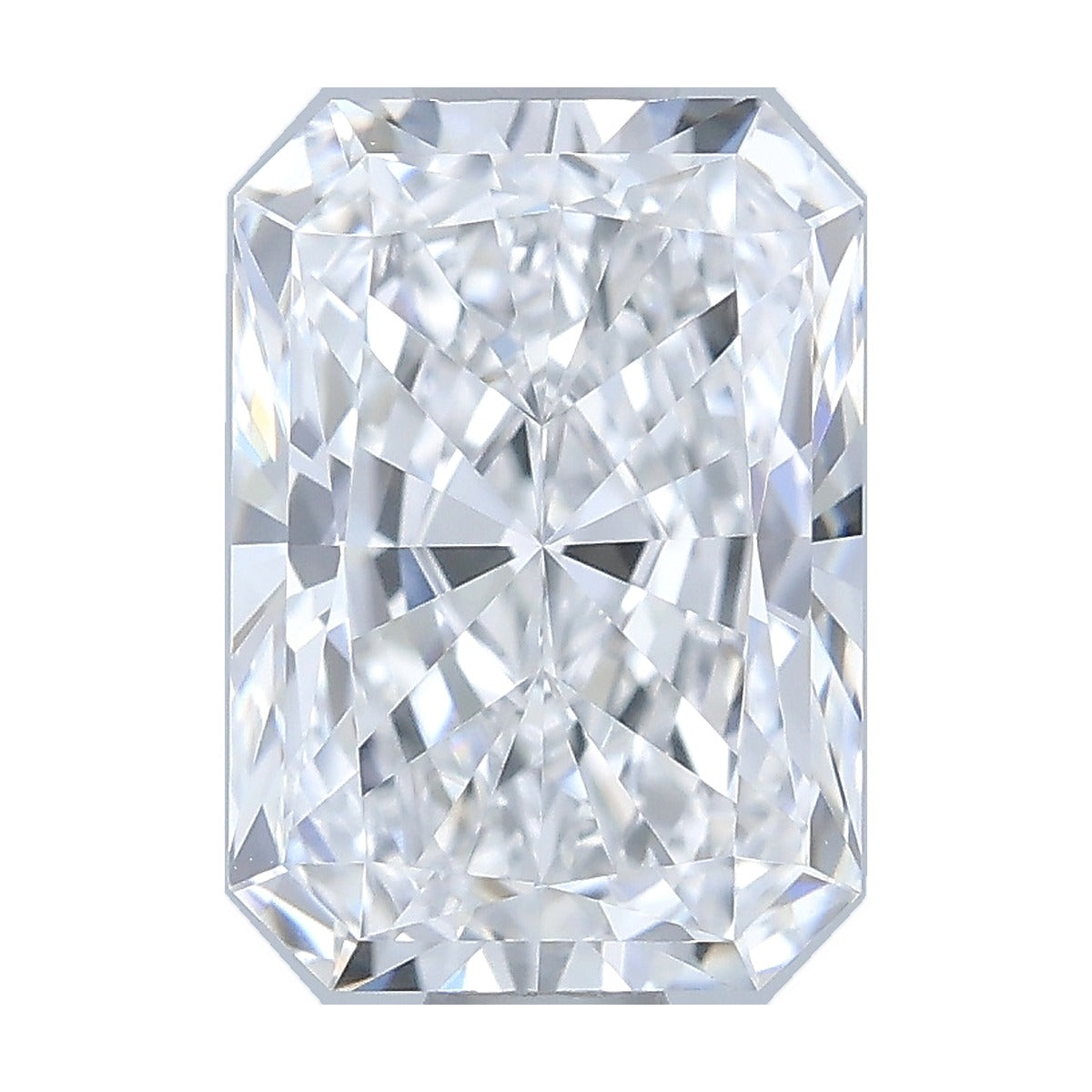 1.04 ct radiant lab-grown diamond, D color, VS1 clarity, IGI certified, still from its 360° video