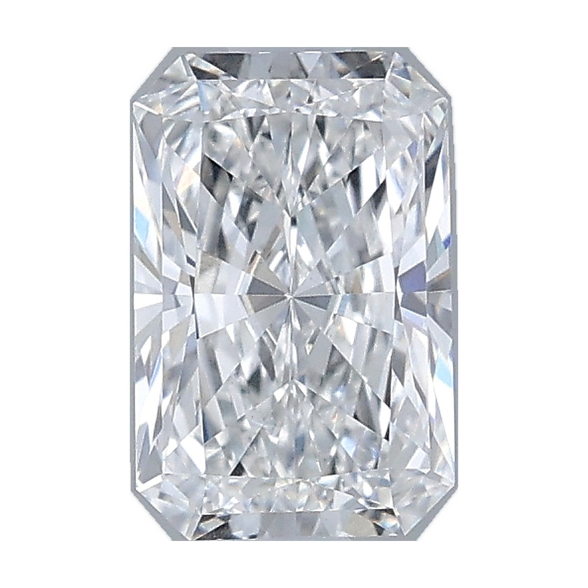 1.04 ct radiant lab-grown diamond, E color, VVS2 clarity, IGI certified, still from its 360° video