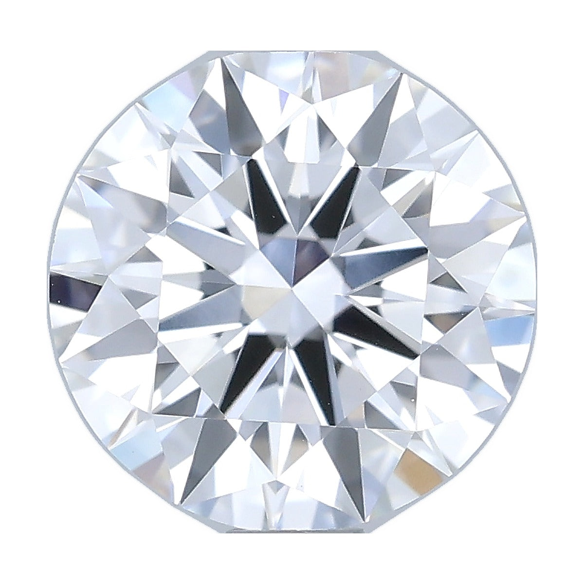 1.04 ct round lab-grown diamond, D color, VS1 clarity, IGI certified, still from its 360° video