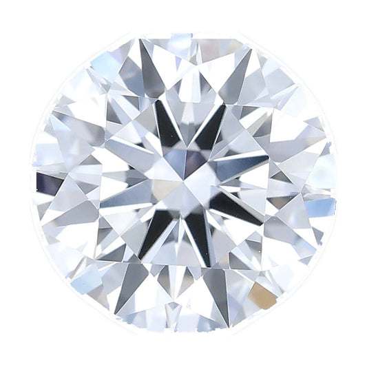 1.04 ct round lab-grown diamond, D color, VS1 clarity, IGI certified, still from its 360° video