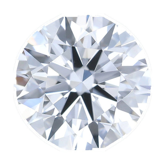 1.04 ct round lab-grown diamond, D color, VS1 clarity, IGI certified, still from its 360° video