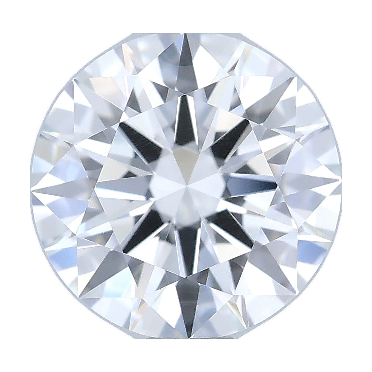 1.04 ct round lab-grown diamond, D color, VS1 clarity, IGI certified, still from its 360° video