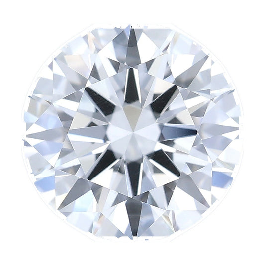 1.04 ct round lab-grown diamond, D color, VS1 clarity, IGI certified, still from its 360° video