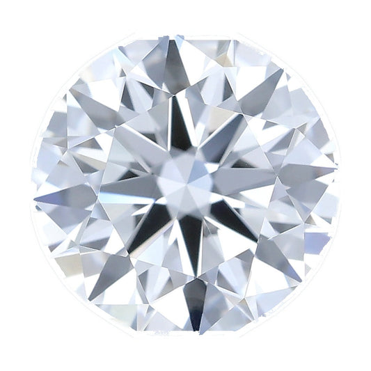 1.04 ct round lab-grown diamond, D color, VS1 clarity, IGI certified, still from its 360° video