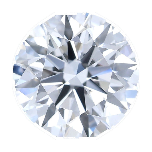 1.04 ct round lab-grown diamond, D color, VS1 clarity, IGI certified, still from its 360° video