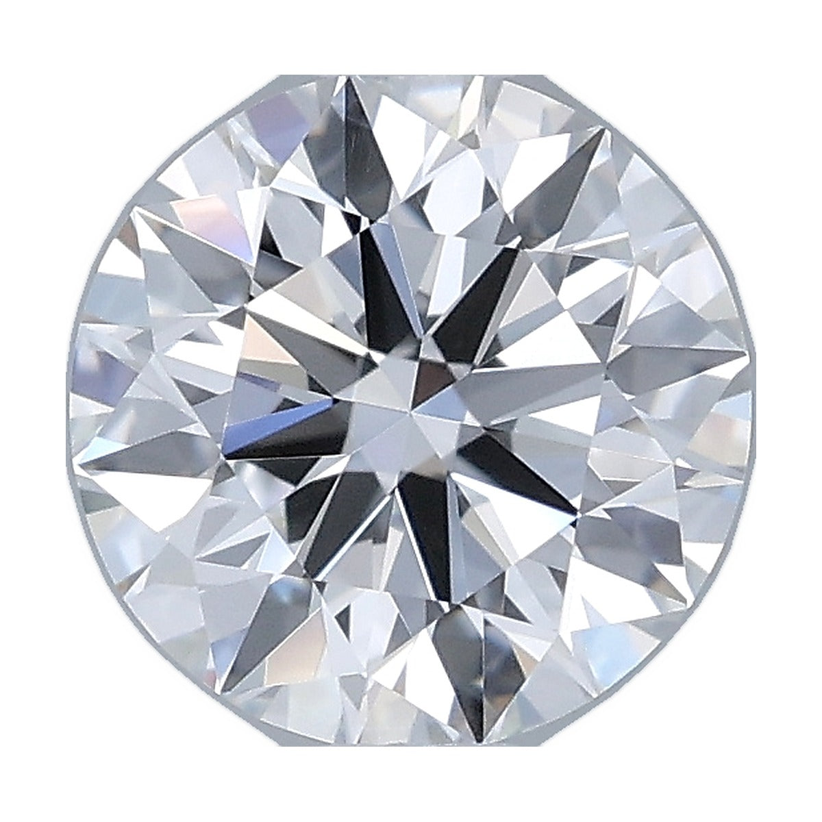 1.04 ct round lab-grown diamond, D color, VS1 clarity, IGI certified, still from its 360° video