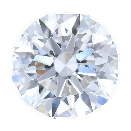 1.04 ct round lab-grown diamond, D color, VVS2 clarity, IGI certified, still from its 360° video