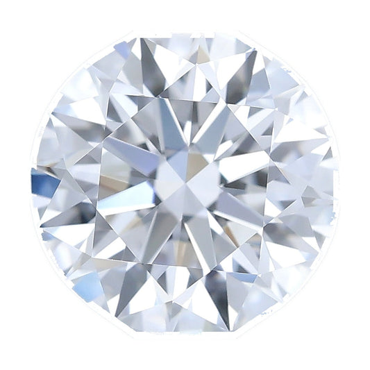 1.04 ct round lab-grown diamond, D color, VVS2 clarity, IGI certified, still from its 360° video