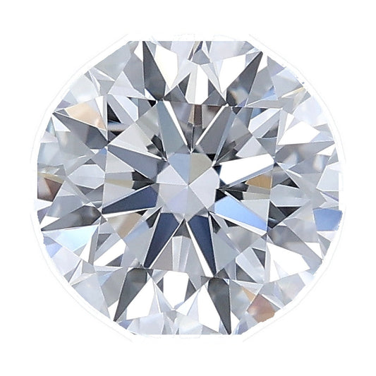 1.04 ct round lab-grown diamond, D color, VVS2 clarity, IGI certified, still from its 360° video