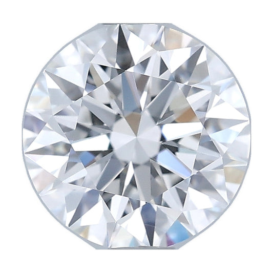 1.04 ct round lab-grown diamond, E color, VVS1 clarity, GIA certified, still from its 360° video