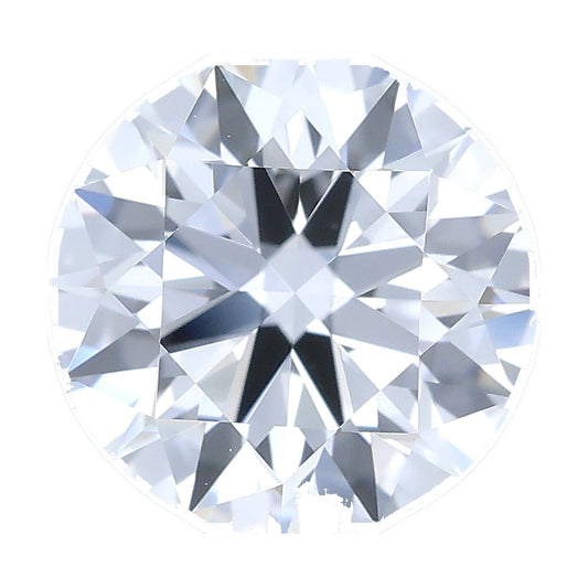 1.04 ct round lab-grown diamond, E color, VVS2 clarity, IGI certified, still from its 360° video