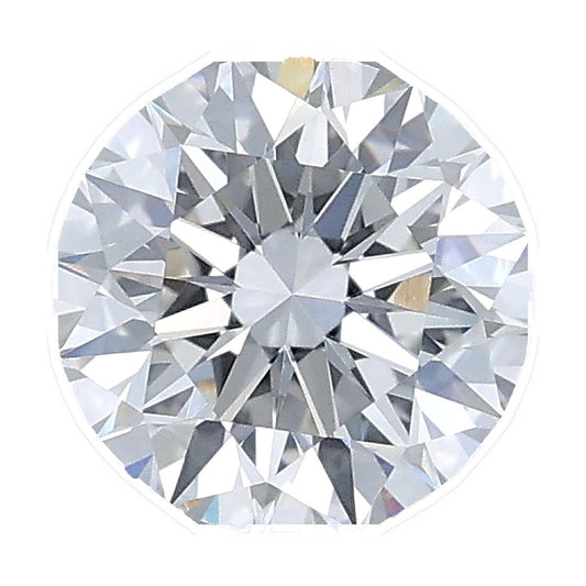 1.04 ct round lab-grown diamond, E color, VVS2 clarity, IGI certified, still from its 360° video