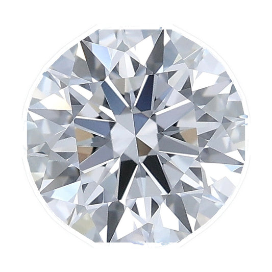 1.04 ct round lab-grown diamond, E color, VVS2 clarity, IGI certified, still from its 360° video