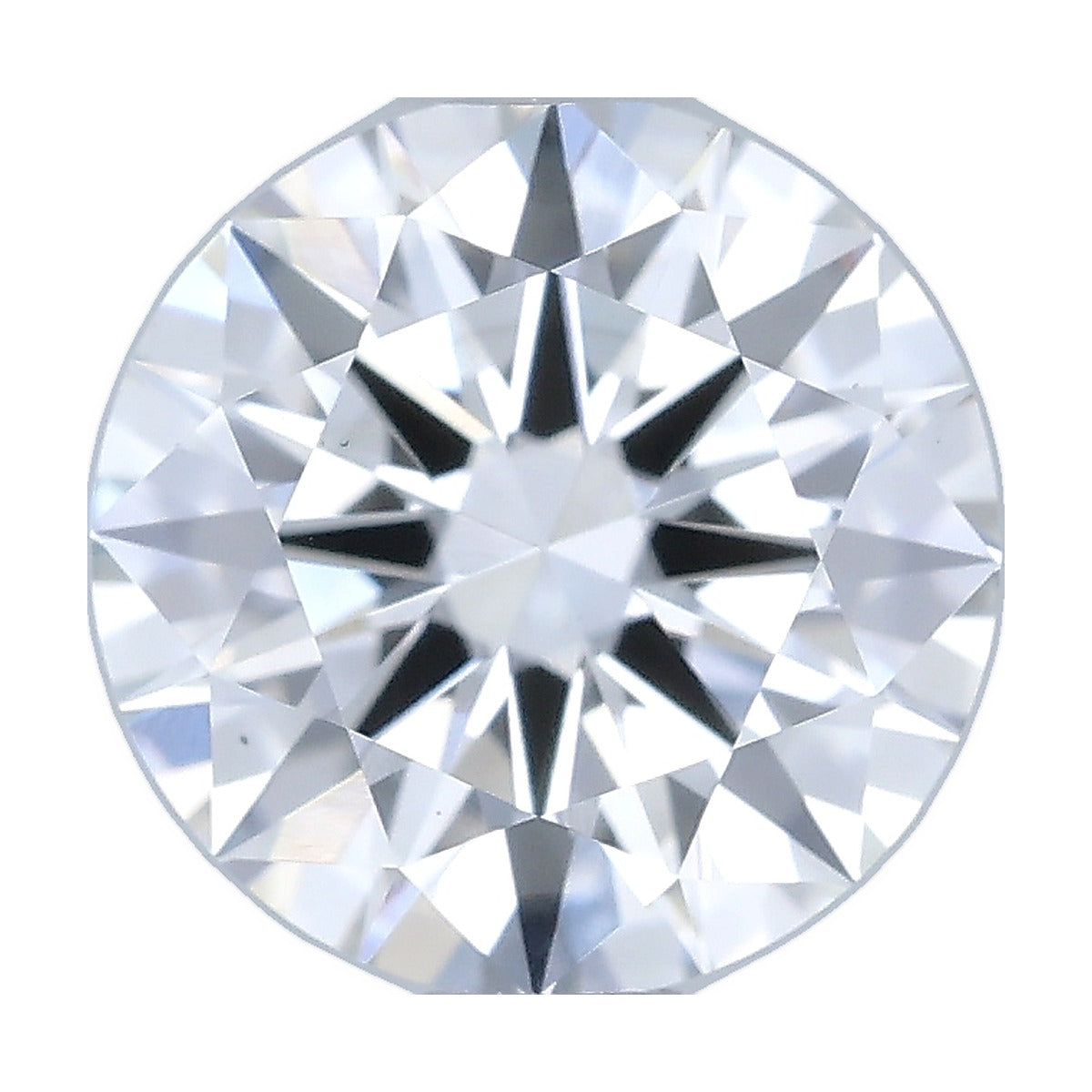 1.04 ct round lab-grown diamond, F color, VS1 clarity, IGI certified, still from its 360° video