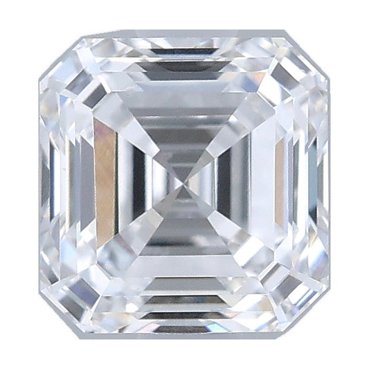 1.05 ct asscher lab-grown diamond, D color, VS1 clarity, IGI certified, still from its 360° video