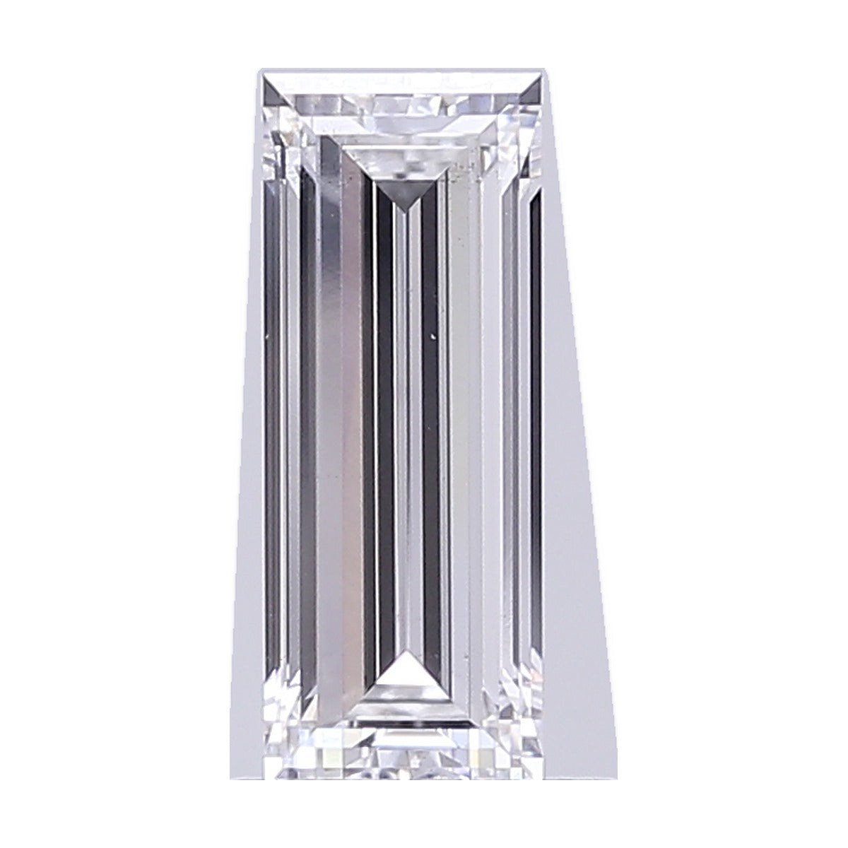 1.05 ct baguette lab-grown diamond, E color, VS1 clarity, IGI certified, still from its 360° video