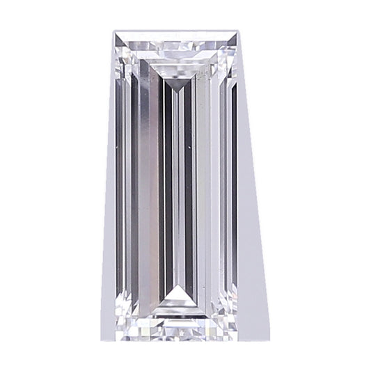 1.05 ct baguette lab-grown diamond, E color, VS1 clarity, IGI certified, still from its 360° video