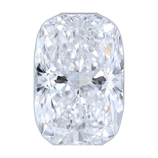 1.05 ct elongated cushion lab-grown diamond, D color, VS1 clarity, IGI certified, still from its 360° video