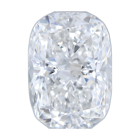 1.05 ct elongated cushion lab-grown diamond, E color, VS1 clarity, IGI certified, still from its 360° video