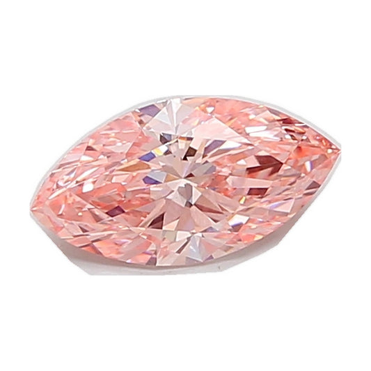 1.05 ct marquise lab-grown diamond, fancy vivid pink, VVS2 clarity, IGI certified, still from its 360° video