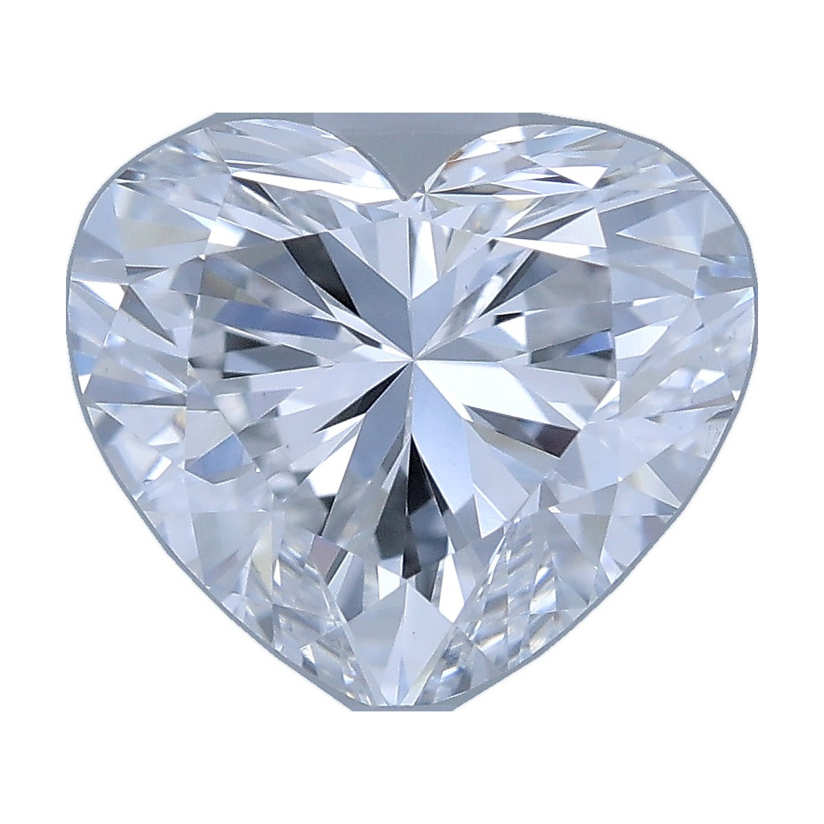 1.05 ct heart lab-grown diamond, D color, VS1 clarity, IGI certified, still from its 360° video