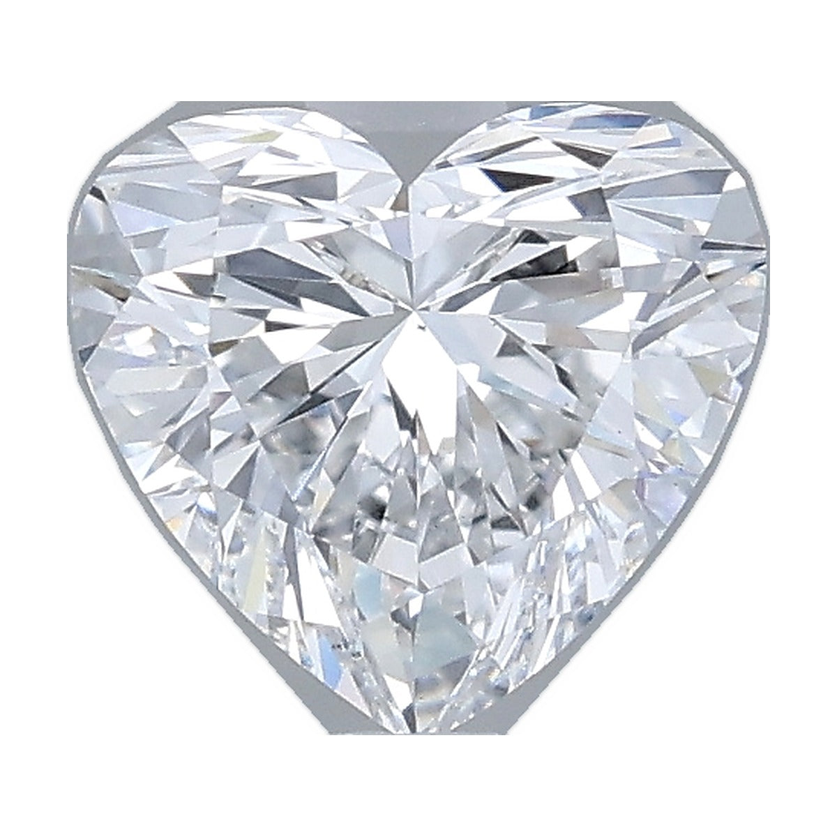 1.05 ct heart lab-grown diamond, D color, VS1 clarity, IGI certified, still from its 360° video