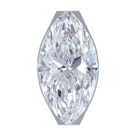 1.05 ct marquise lab-grown diamond, D color, VS1 clarity, IGI certified, still from its 360° video