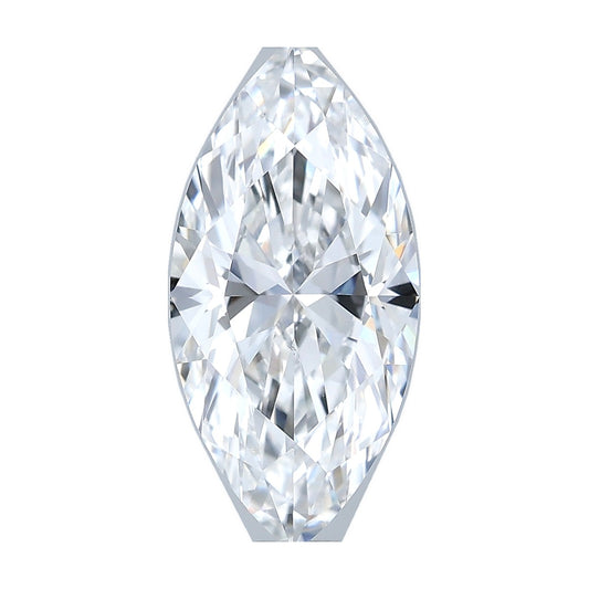 1.05 ct marquise lab-grown diamond, E color, VS1 clarity, IGI certified, still from its 360° video