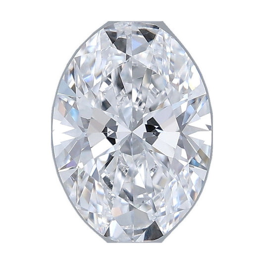 1.05 ct oval lab-grown diamond, D color, VS1 clarity, IGI certified, still from its 360° video