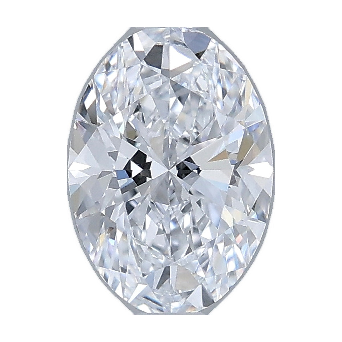 1.05 ct oval lab-grown diamond, D color, VVS2 clarity, IGI certified, still from its 360° video