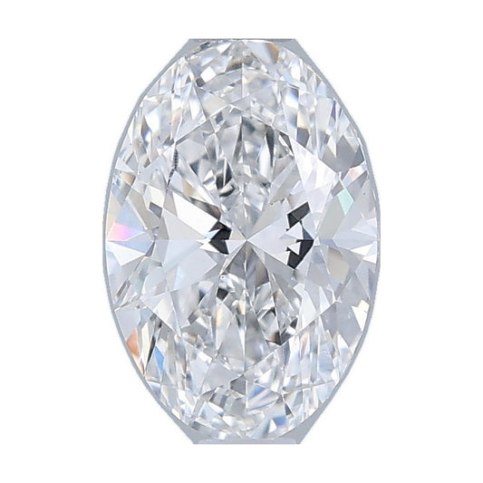 1.05 ct oval lab-grown diamond, E color, VS1 clarity, IGI certified, still from its 360° video