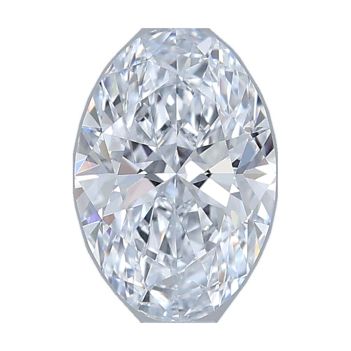 1.05 ct oval lab-grown diamond, F color, VS1 clarity, IGI certified, still from its 360° video