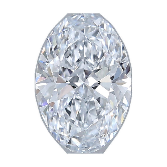 1.05 ct oval lab-grown diamond, F color, VS1 clarity, IGI certified, still from its 360° video