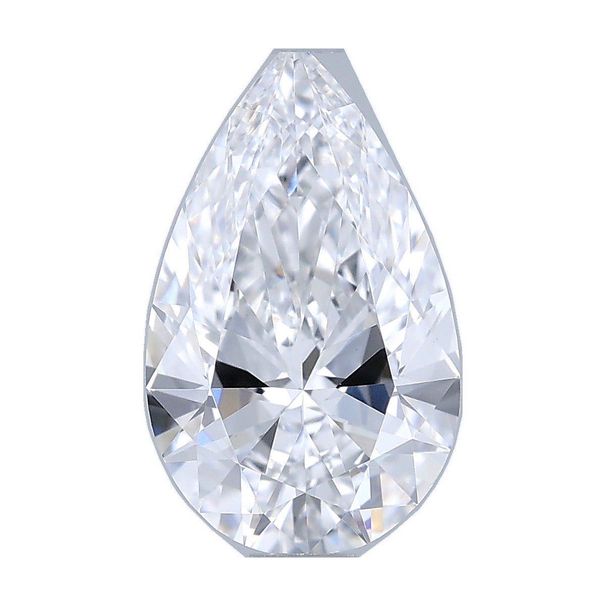 1.05 ct pear lab-grown diamond, D color, VVS2 clarity, IGI certified, still from its 360° video