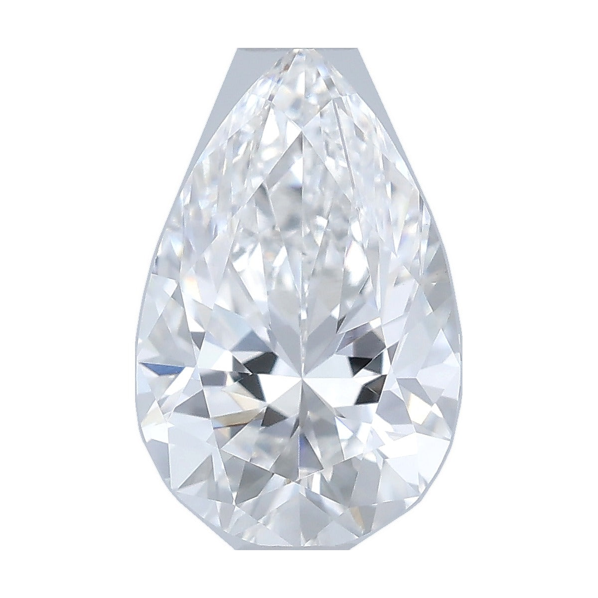 1.05 ct pear lab-grown diamond, D color, VVS2 clarity, IGI certified, still from its 360° video