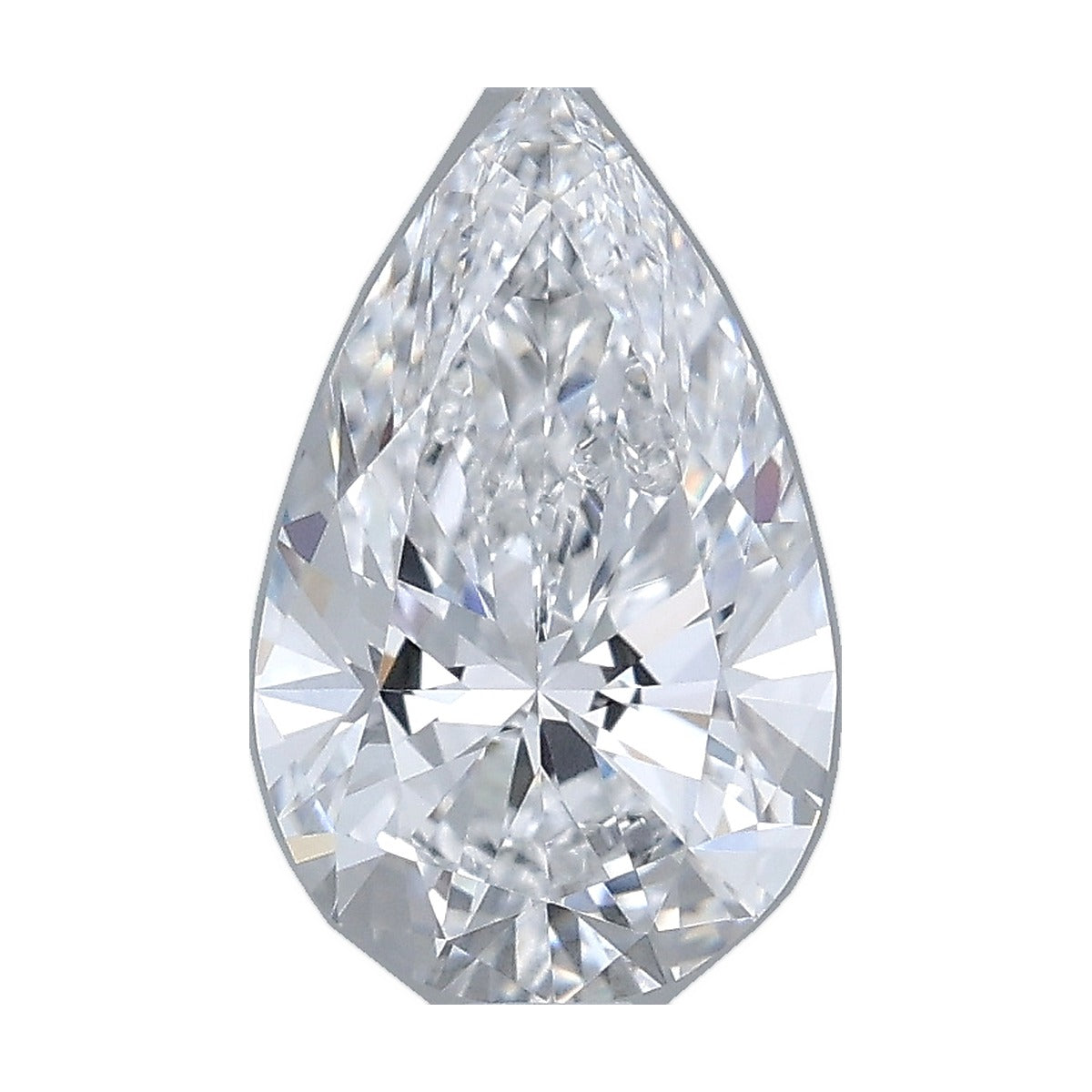 1.05 ct pear lab-grown diamond, D color, VVS2 clarity, IGI certified, still from its 360° video