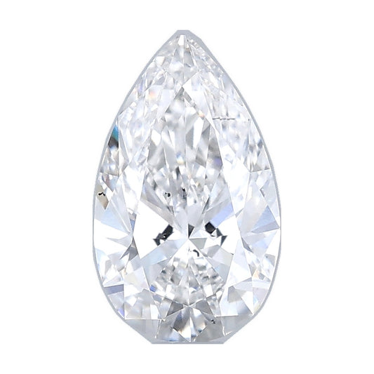 1.05 ct pear lab-grown diamond, E color, VS2 clarity, IGI certified, still from its 360° video