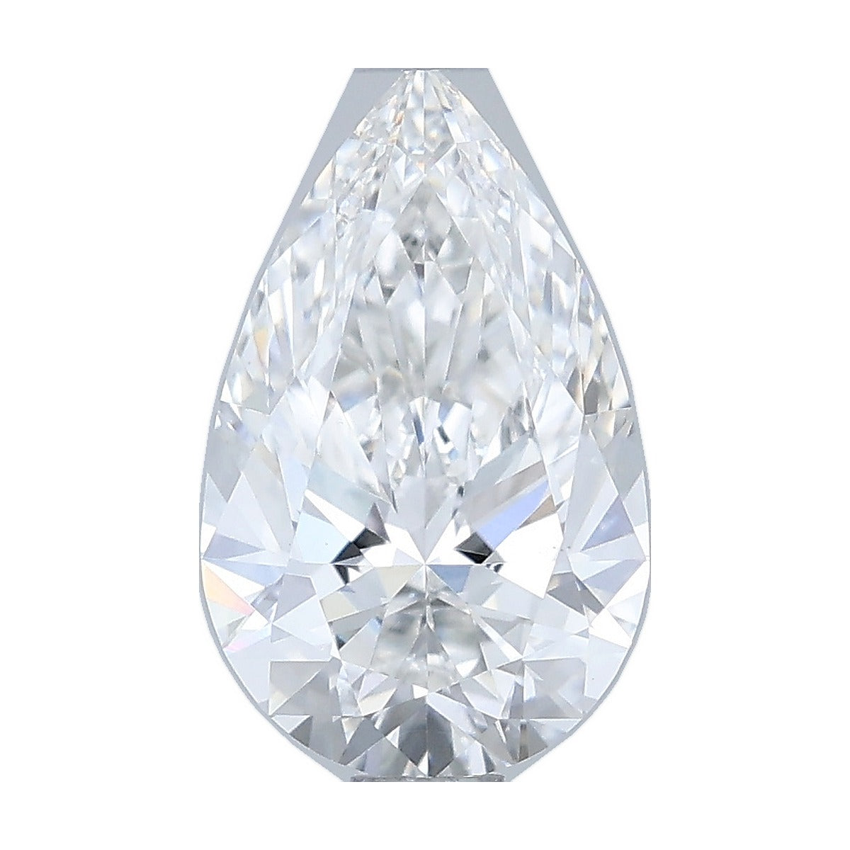 1.05 ct pear lab-grown diamond, E color, VVS2 clarity, IGI certified, still from its 360° video
