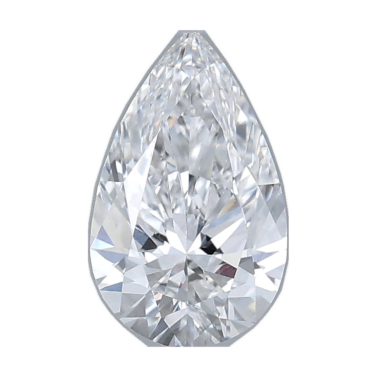 1.05 ct pear lab-grown diamond, E color, VVS2 clarity, IGI certified, still from its 360° video