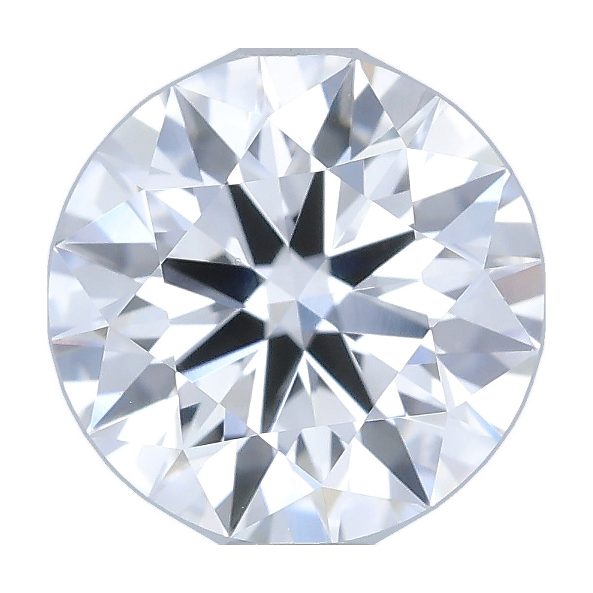 1.05 ct round lab-grown diamond, D color, VS1 clarity, IGI certified, still from its 360° video