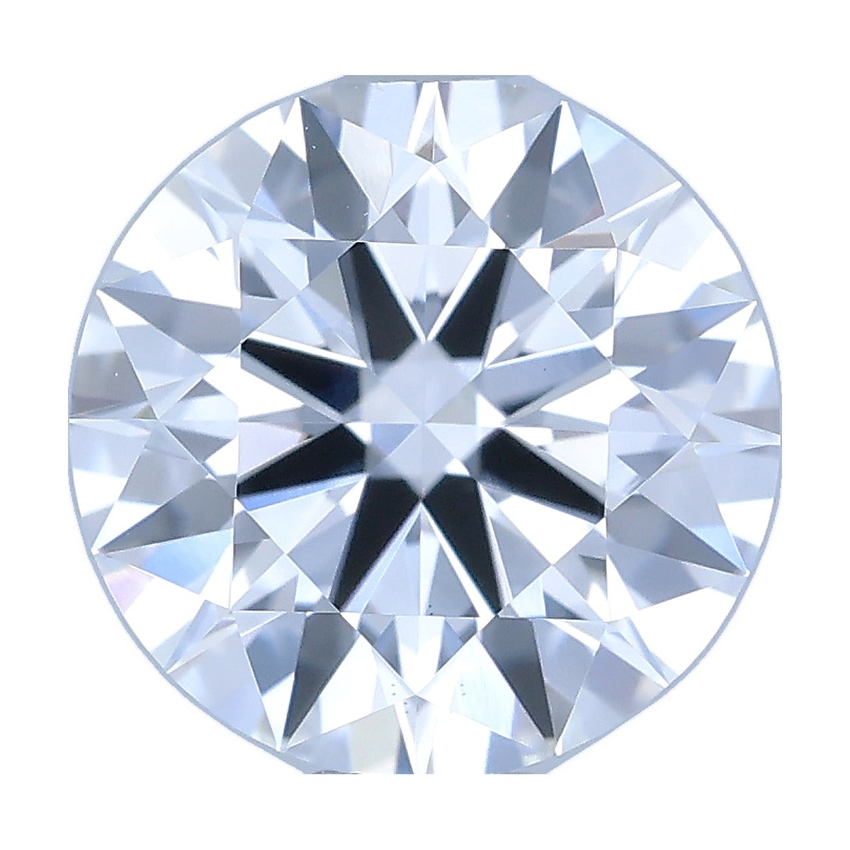 1.05 ct round lab-grown diamond, D color, VS1 clarity, IGI certified, still from its 360° video