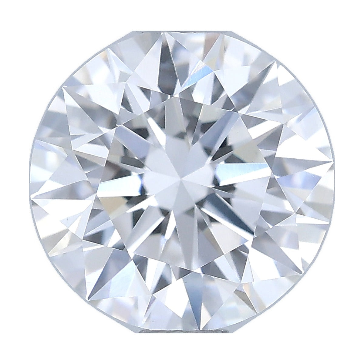 1.05 ct round lab-grown diamond, D color, VS1 clarity, IGI certified, still from its 360° video