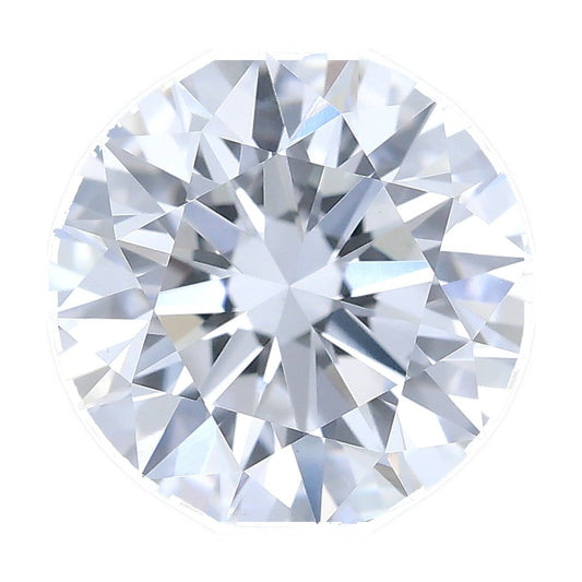 1.05 ct round lab-grown diamond, D color, VS1 clarity, IGI certified, still from its 360° video