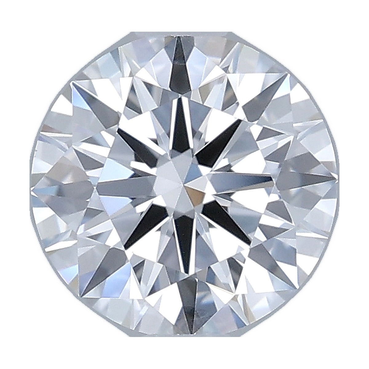 1.05 ct round lab-grown diamond, D color, VS1 clarity, IGI certified, still from its 360° video