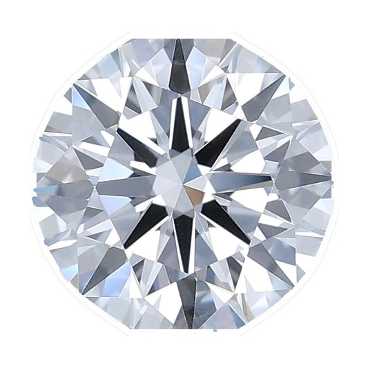 1.05 ct round lab-grown diamond, D color, VS1 clarity, IGI certified, still from its 360° video